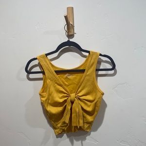 Yellow Crop Top